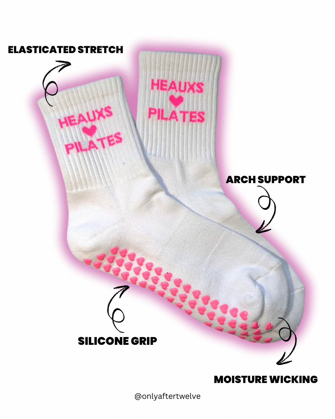 Heauxs 🩷 Pilates Grippy Socks